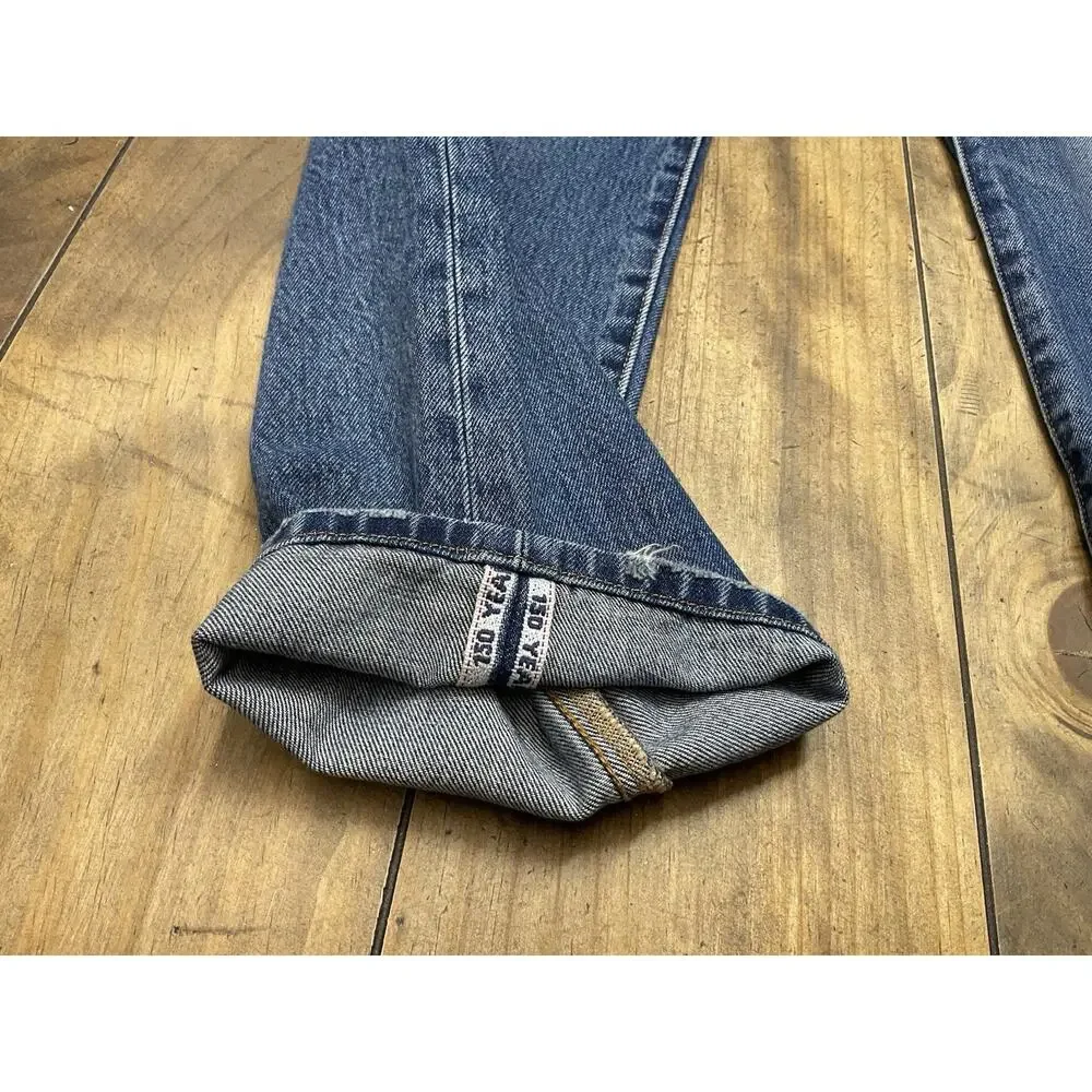 Levi's 501 150th Anniversary Button Fly Selvedge Straight Leg Jeans 31x30